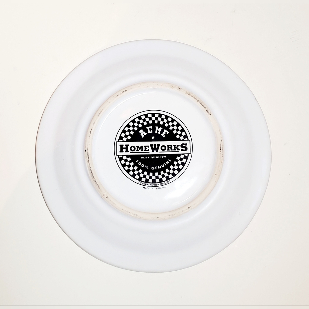 Vintage ACME Home Works Warner Bros. Trattoria Bugs Bunny 9.5" Dinner Plate 1993 - Picture 5 of 7